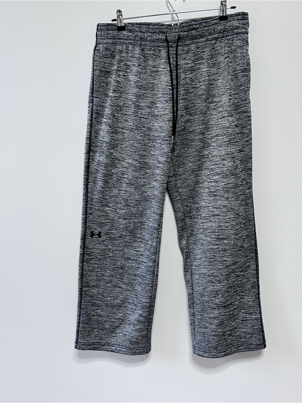 Under Armour Loose Fleece Coldgear Men’s L Heather Gray Sweatpants Athletic DESC - Picture 2 of 11